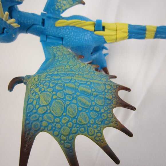 How To Train Your Dragon  Stormfly Nadder Power Dragon Blue Figure 2013 - Used - Picture 8 of 9